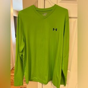 Under Armour Men's Bright Green Long Sleeve Tee